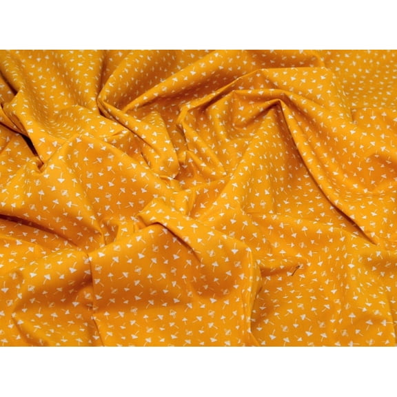 Minerva 100% Cotton Poplin Fabric Mustard - per yard