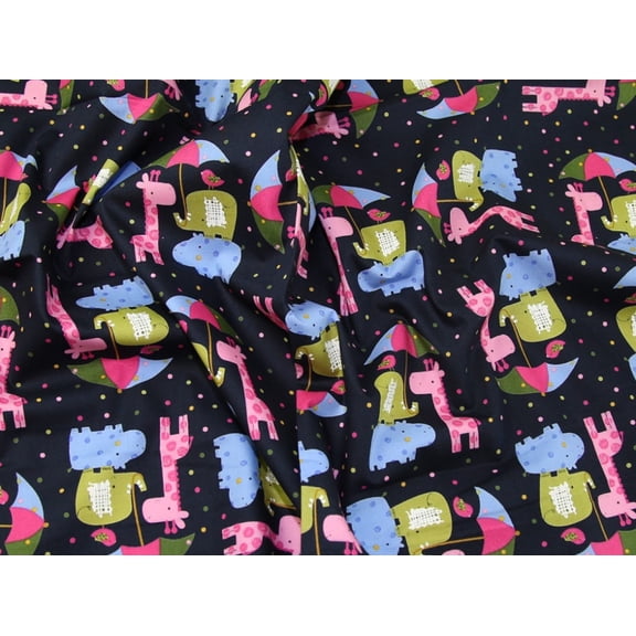 Minerva 100% Cotton Poplin Fabric Navy Blue - per yard