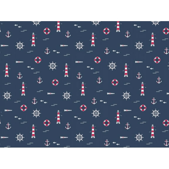 Minerva 100% Cotton Poplin Fabric Navy - per yard