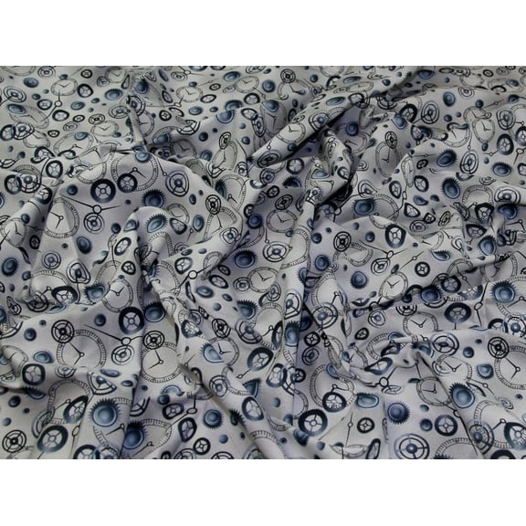 Minerva Deadstock 100% Cotton Poplin Fabric Pewter - per yard