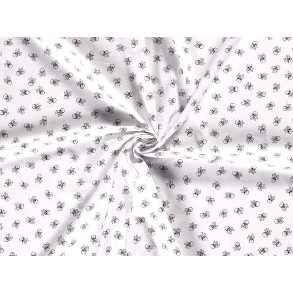 Minerva 100% Cotton Poplin Fabric White - per yard