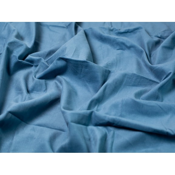 Minerva 21 Wale Cotton Needlecord Fabric Delph Blue - per yard