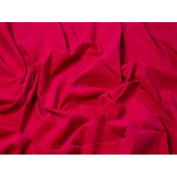 Minerva 21 Wale Cotton Needlecord Fabric Raspberry - per yard