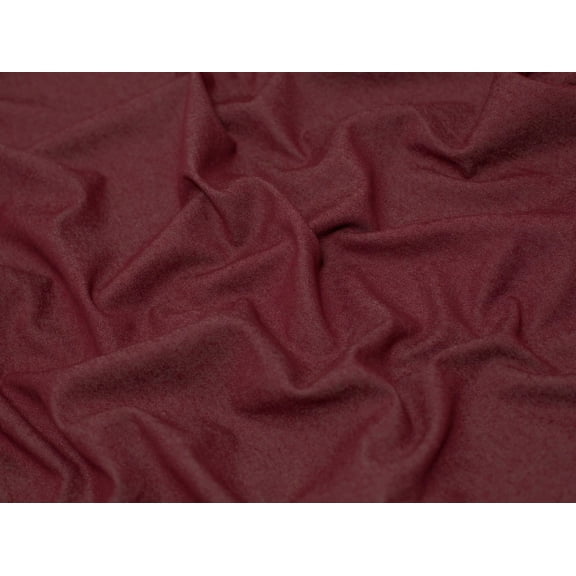 Minerva 280gsm Stretch Washed Denim Fabric Bordeaux - per yard