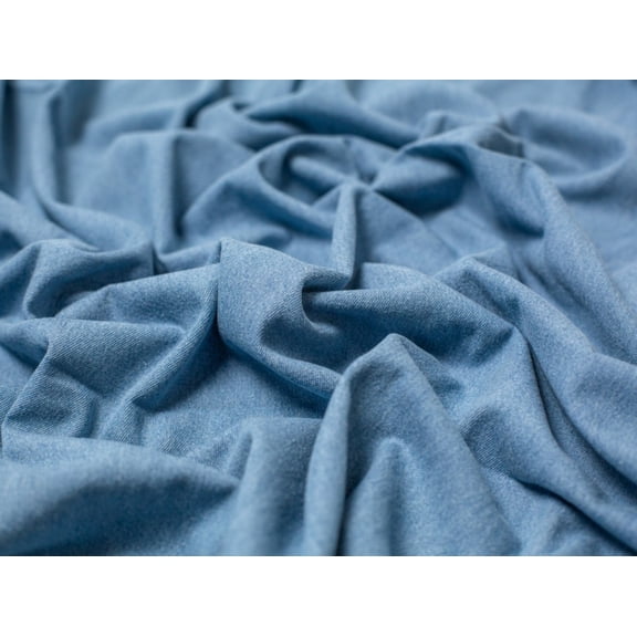 Minerva 290gsm Soft Washed Denim Fabric Medium Blue - per yard