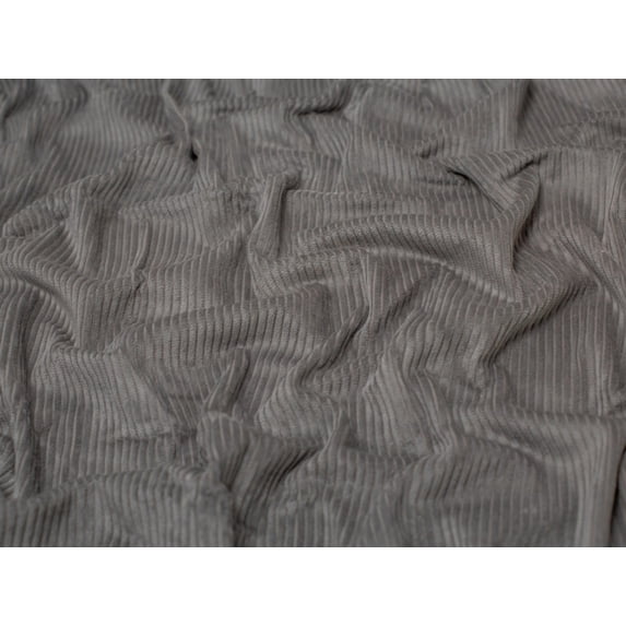 Minerva 5 Wale Cotton Jumbo Cord Fabric Grey - per yard