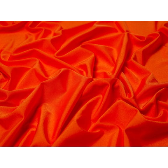 Minerva Activewear Lycra Stretch Knit Fabric Fluorescent Orange - per yard