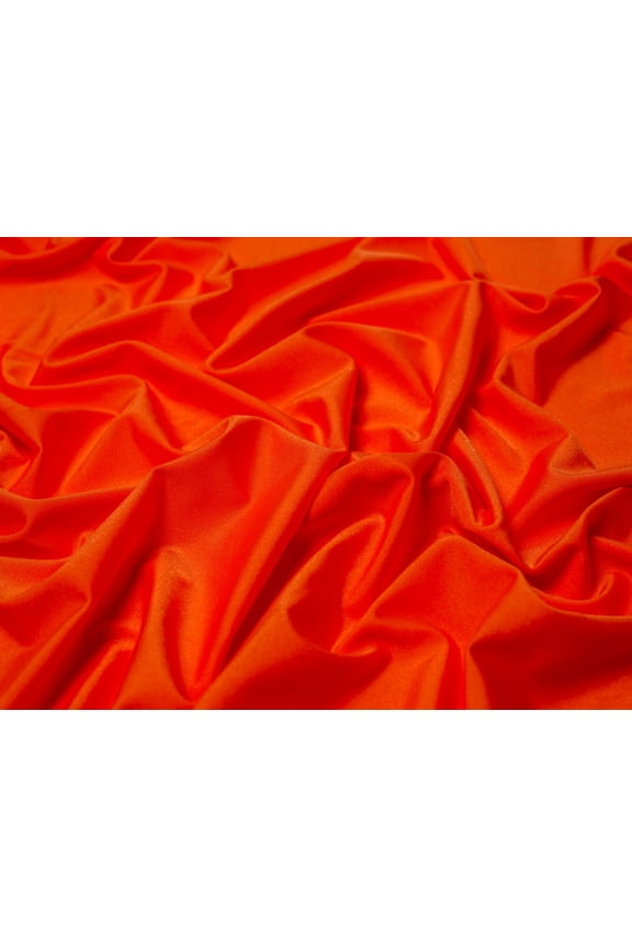 Activewear Lycra Stretch Knit Fabric Fluorescent Orange - per yard