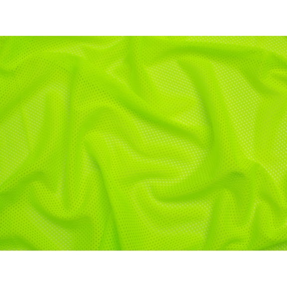 Minerva Airtex Mesh Stretch Knit Fabric Neon Yellow - per yard
