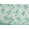 thumbnail image 1 of Minerva Beaded Embroidered Tulle Lace Fabric Turquoise - per yard, 1 of 1