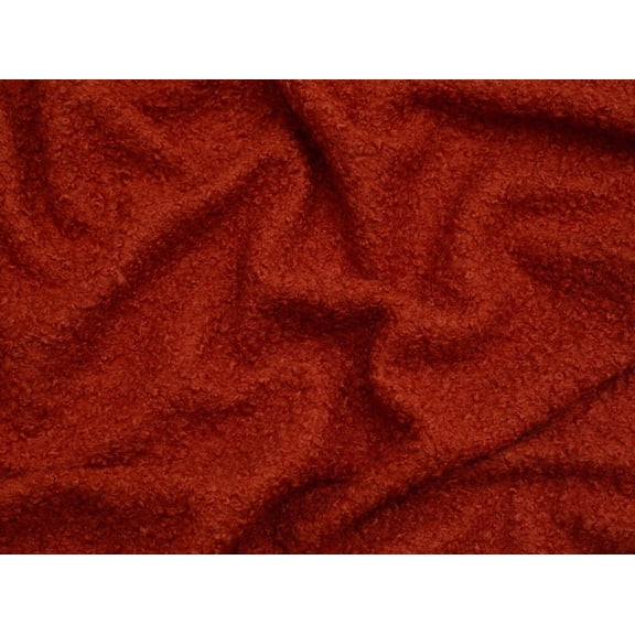 Minerva Boucle Textured Coating Fabric Rust - per yard