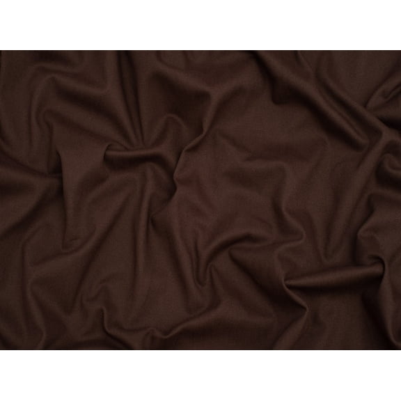 Minerva Brushed Stretch Woven Cotton Twill Fabric Brown - per yard