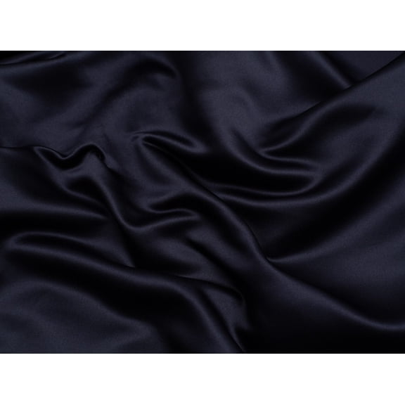 Minerva Classique Duchess Satin Fabric Navy Blue - per yard