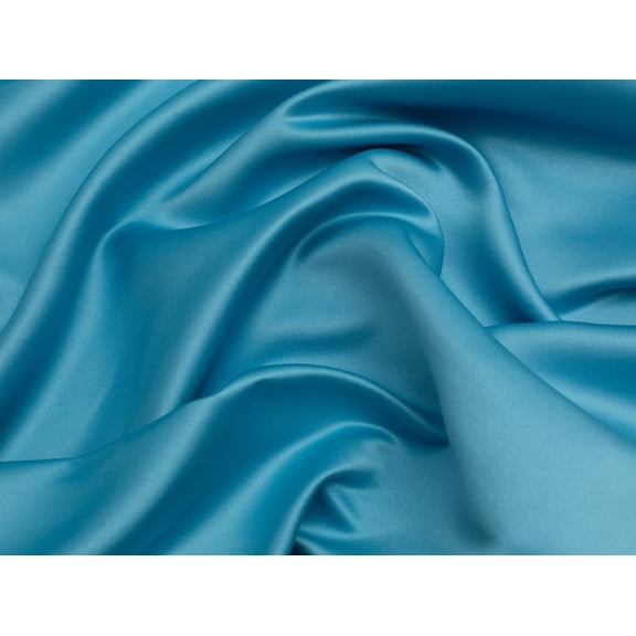 Minerva Classique Duchess Satin Fabric Turquoise - per yard