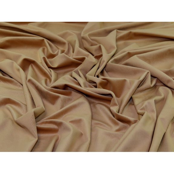 Minerva Como Stretch Knit Cord Fabric Sand - per yard