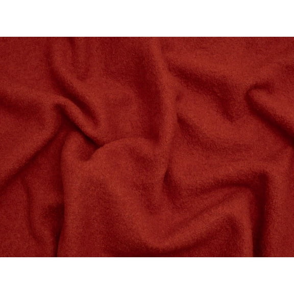 Minerva Core Range 100% Pure Boiled Wool Coating Fabric Pumpkin - per yard