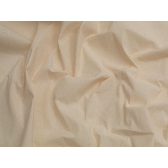 Minerva Core Range 100% Raw Cotton Boadcloth Fabric Ecru - per yard