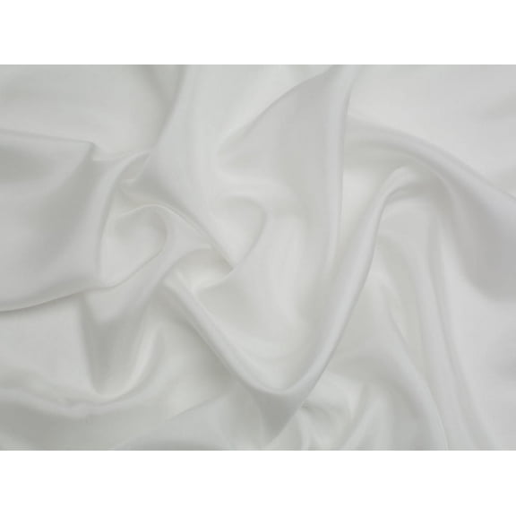 Minerva Core Range 100% Silk Habotai Fabric White - per yard