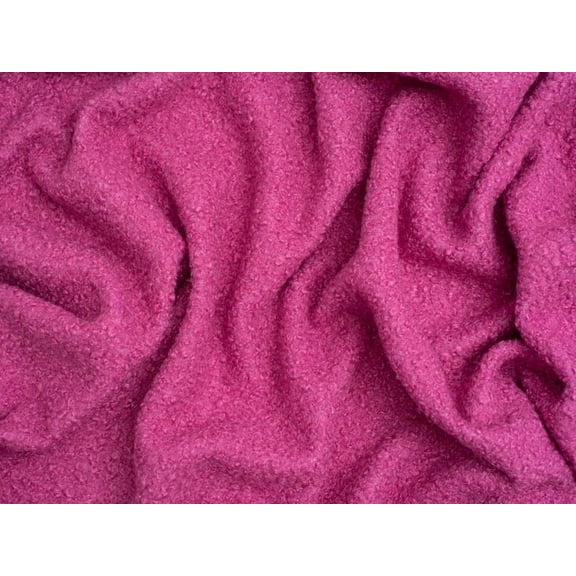 Minerva Core Range Boucle Textured Coating Fabric Raspberry - per yard
