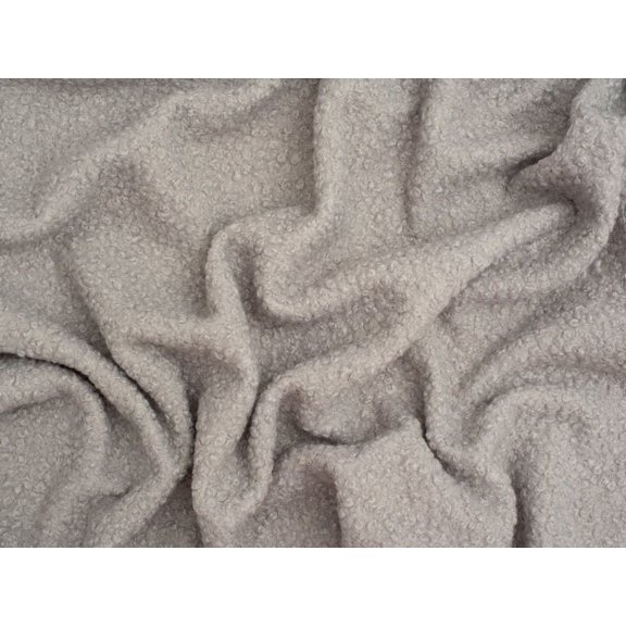 Minerva Core Range Boucle Textured Coating Fabric Silver Grey - per yard