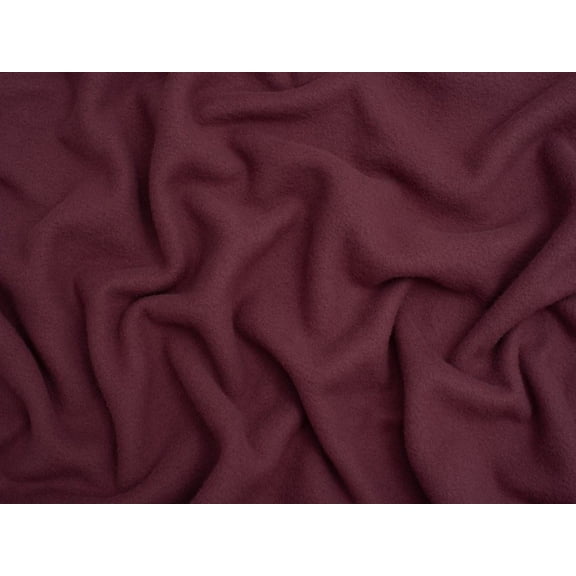 Minerva Core Range Brushed Microfleece Fabric Aubergene - per yard