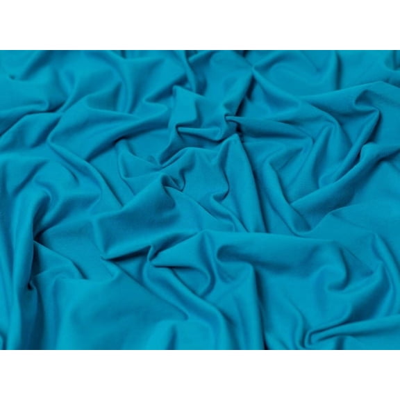 Minerva Core Range Cotton Lycra Jersey Stretch Knit Fabric Teal - per yard