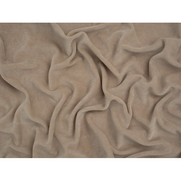 Minerva Core Range Cotton Velour Stretch Knit Fabric Flax - per yard