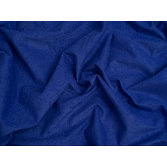 Minerva Core Range Faux Suede Suedette Fabric Blue - per yard