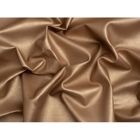 Minerva Core Range Heavy Faux Leather Fabric Gold - per yard