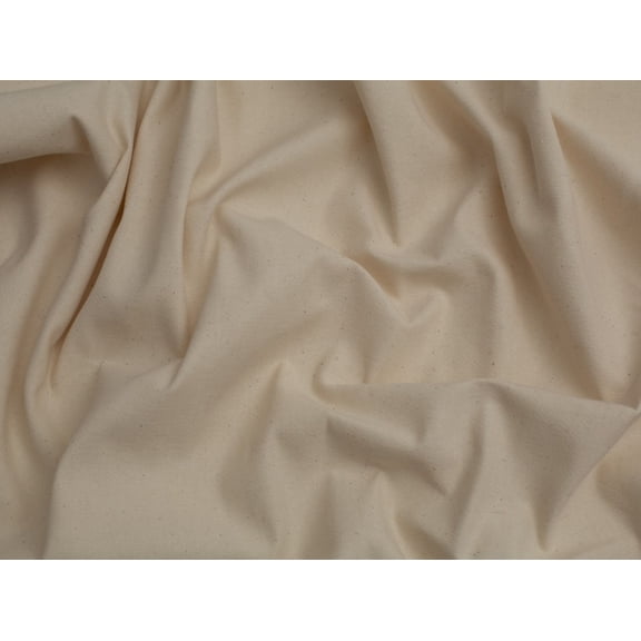 Minerva Core Range Loomstate Drill Calico Fabric Cream - per yard
