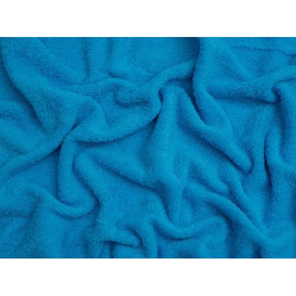Minerva Core Range Luxury Cotton Towelling Fabric Aqua - per yard