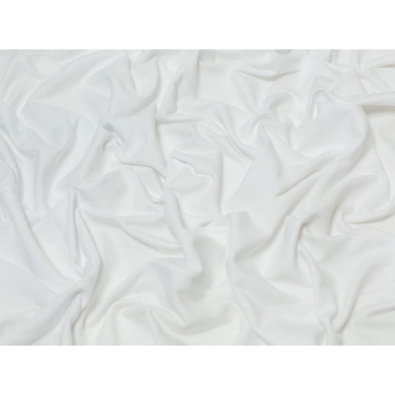 Minerva Core Range Medium Loop Back French Terry Stretch Knit Fabric White - per yard