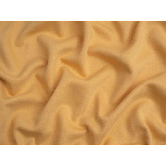 Minerva Core Range Polycotton Fleece Back Sweatshirt Stretch Knit Fabric Sunshine - per yard