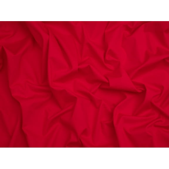 Minerva Core Range Silicone Stretch Woven Cotton Poplin Fabric Red - per yard