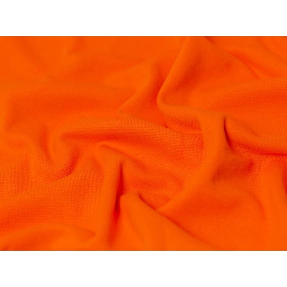 Minerva Core Range Stretch Tubular Ribbing Knit Fabric, Bright Orange ...