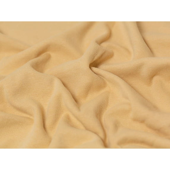 Minerva Core Range Stretch Tubular Ribbing Knit Fabric, Pecan Solid for ...