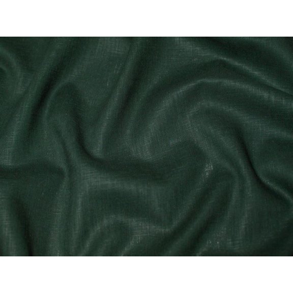Minerva Core Range Textured 100% Ramie Linen Weave Fabric Bottle Green - per yard