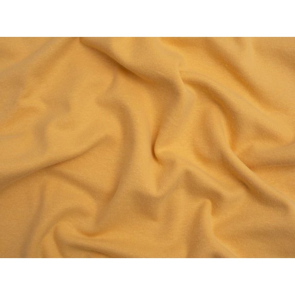 Minerva Core Range Tubular Ribbing Stretch Knit Fabric Sunshine - per yard