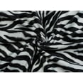 thumbnail image 1 of Minerva Core Range Velboa Faux Fur Fabric Cream Zebra - per yard, 1 of 1
