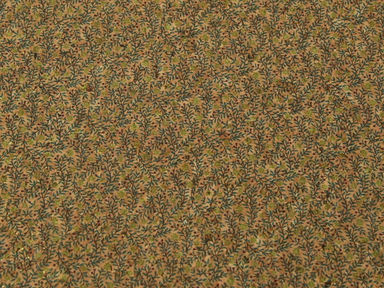 Minerva Cork Leather Fabric Green - per yard