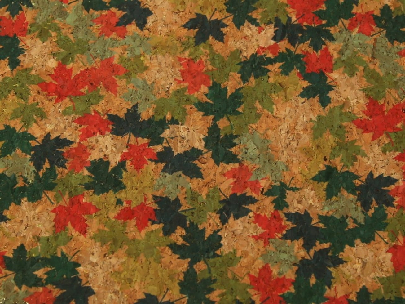 Minerva Cork Leather Fabric Red - per yard