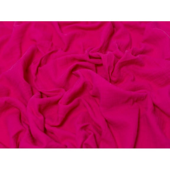 Minerva Cotton Double Gauze Fabric Fuchsia Pink - per yard