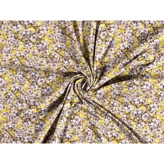 Minerva Cotton Jersey Stretch Knit Fabric Yellow - per yard