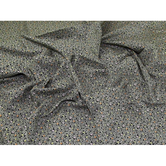 Minerva Cotton Lawn Fabric Black - per yard