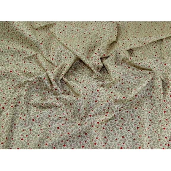 Minerva Cotton Lawn Fabric Cream - per yard