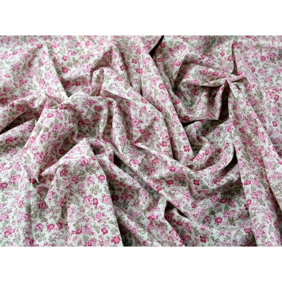 Minerva Cotton Lawn Fabric Pink - per yard