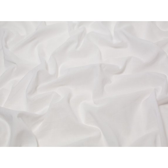 Minerva Cotton Voile Fabric White - per yard