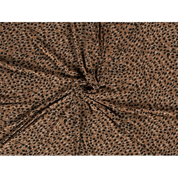 Minerva Crepe Textured Stretch Knit Fabric Camel - per yard