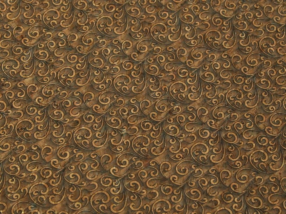 Minerva Deadstock Cork Leather Fabric Brown - per yard