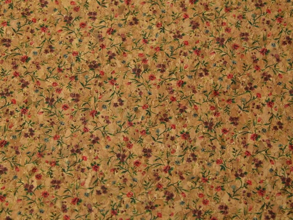 Minerva Deadstock Cork Leather Fabric Brown - per yard